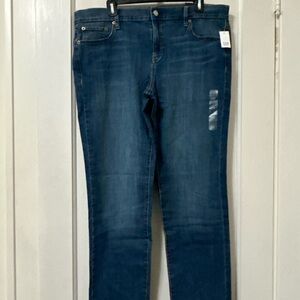 NWT!! Women’s GAP Dark Blue Denim Jeans - Size 16